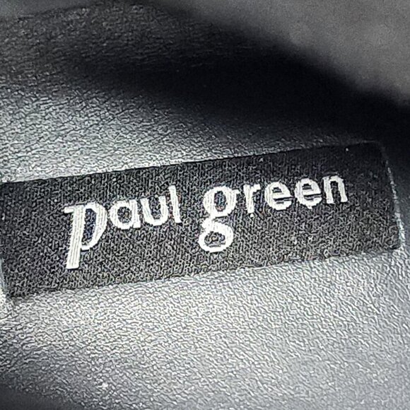 Paul Green Black Leather Ankle Boots With Side Zipper Closure US 8 - Picture 13 of 14